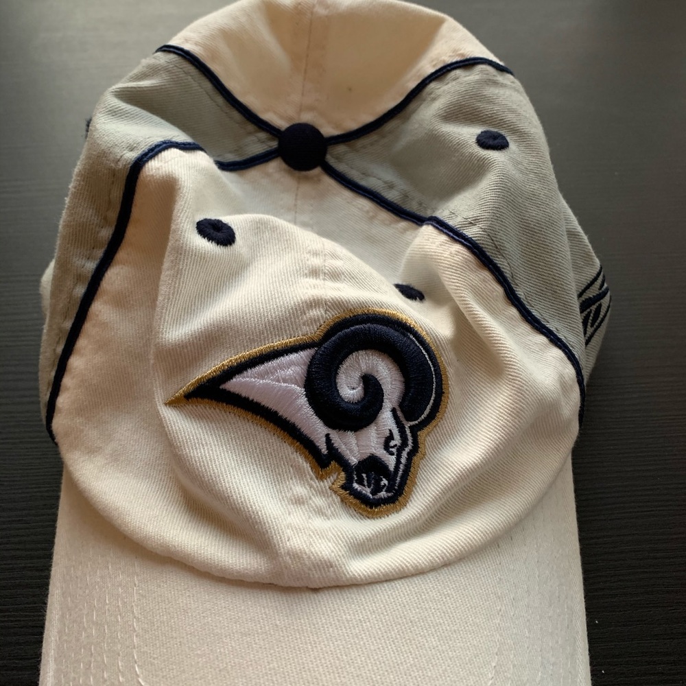 Los Angeles Rams white vintage hat
